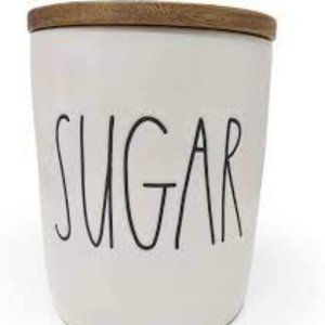 RAE DUNN Sugar Canister with wood top